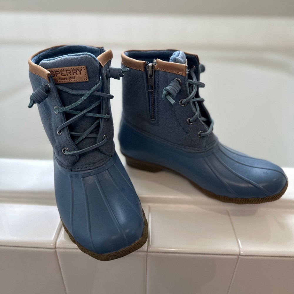 Sperry Saltwater Duck Boots | Wool Lined Waterpro… - image 2